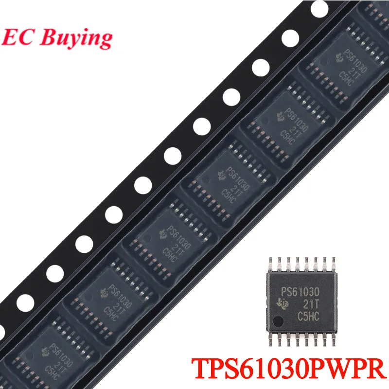 5Pcs/1pc TPS61030PWPR TPS61030 PWPR PS61030 HTSSOP-16 Boost Converter Chip IC Integrated Circuit