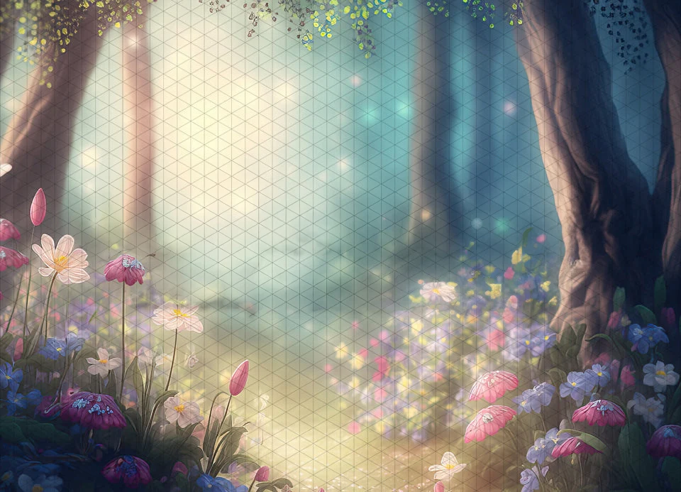 

Johnson Fairy Spring Forest Flower Tree backdrops High quality computer print children kids Photography Studio Backgrounds