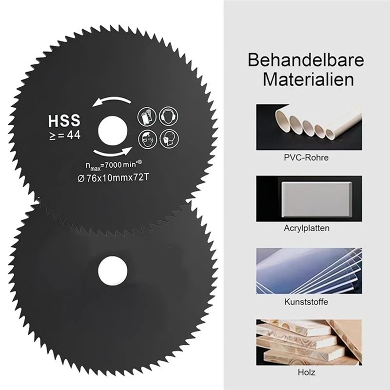 AC88 76mm Cutting Disc Set 8 Pack for Angle for Grinder, 3 Inch Aluminum Oxide Sanding Discs, Wood Metal Stone Cutting