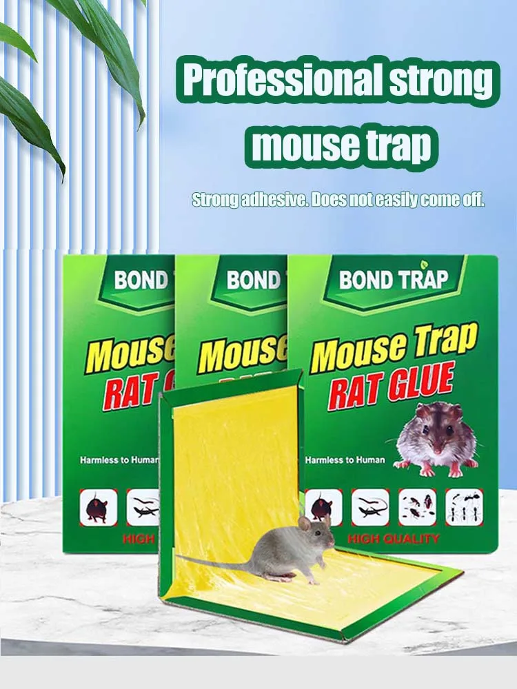 1-20 Stuks Muis Lijm Lijm Board Muizen Catcher Val Muis Board Sticky Rat Lijm Niet-giftige ongediertebestrijding Voor Restaurant Keuken - afbeelding 2