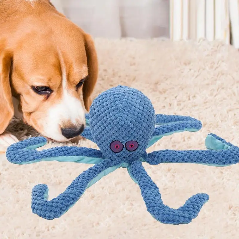 

Stuffed Dog Squeaky Toys Interactive Dog Puzzle Toy Octopus Shaped Puppy Playing Tool For Home Outdoor Interactive Pet Training
