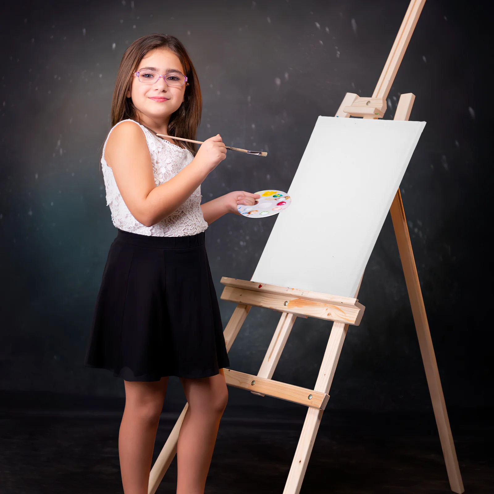 

12Pcs Small Cotton Canvas Boards Blank Mini Square Painting Canvas for Oil Painting Artists Practice Smooth Texture Drawing