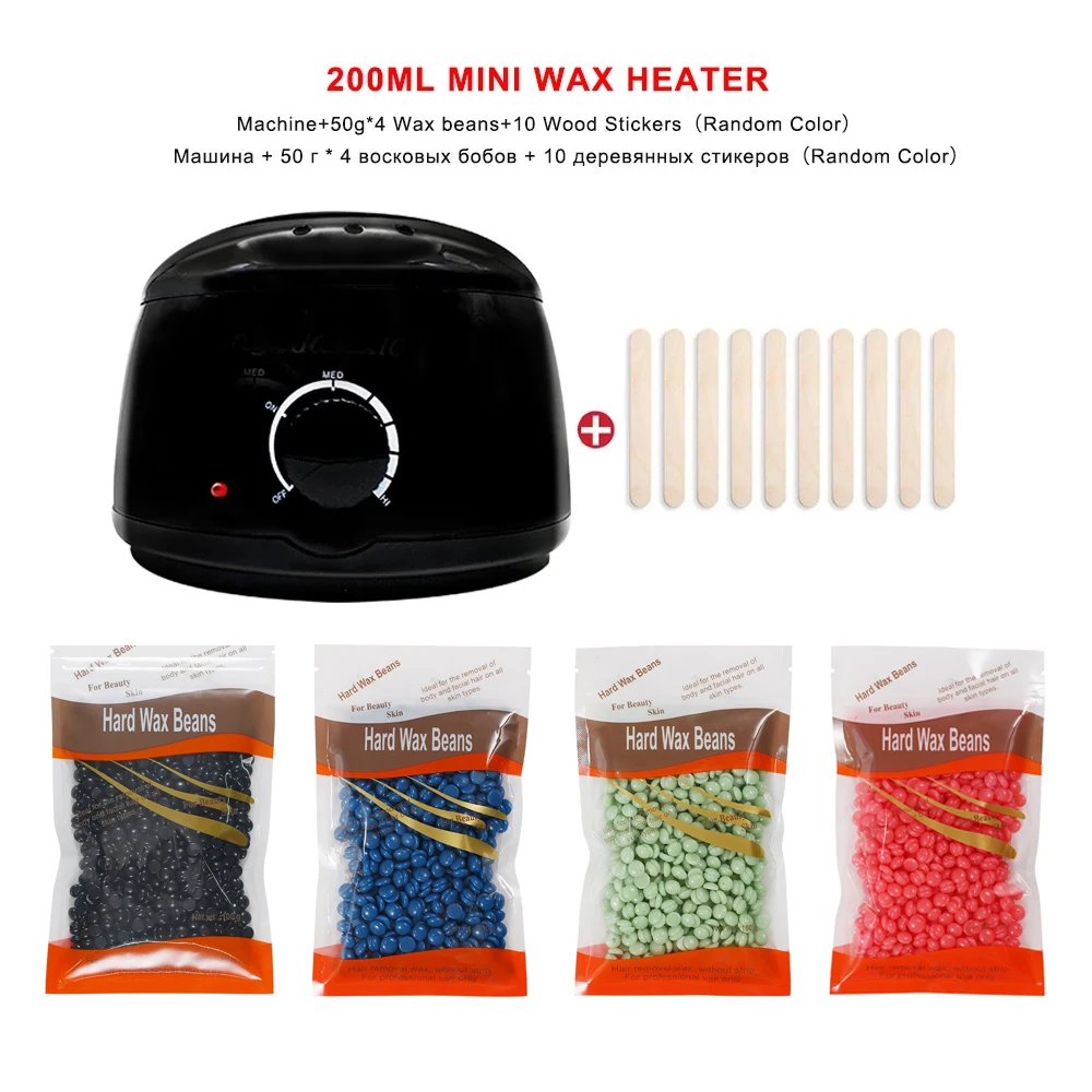 

Wax Warmer Paraffin Wax Heater Waxing Machine Kit Hair Removal Tool Epilator For SPA Hands Leg Body Skin Care