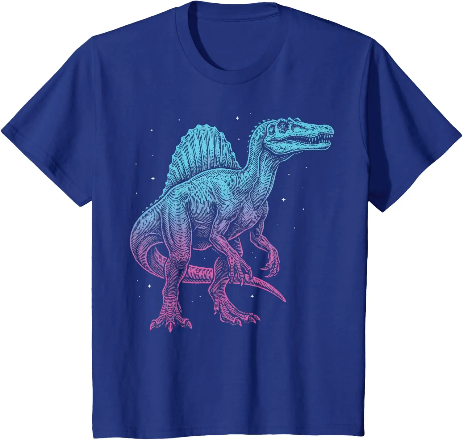 Spinosaurus Illustration Dinosaur Kids T-Shirt Unisex Children’s Wear Cotton Casual Kid Graphic T Shirts Camiseta Streetwear