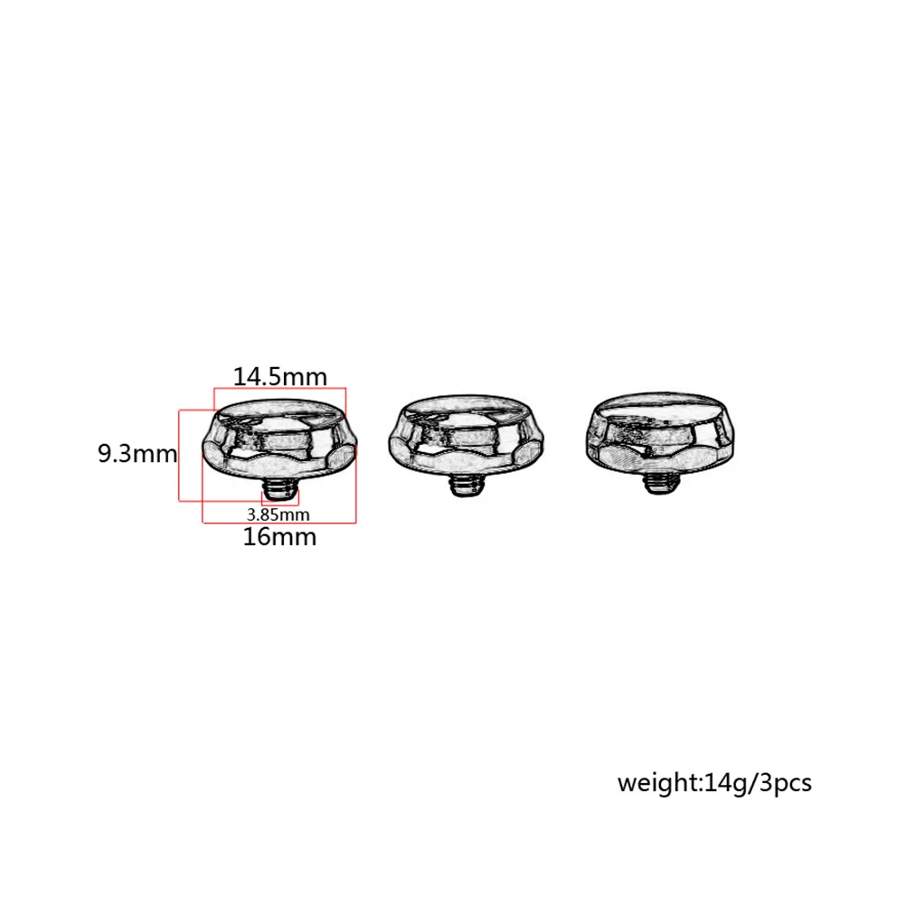 

3Pcs Sturdy Trustworthy Saxophone Finger Button Repair Parts Necessary for Instrument Lovers White Saxophone Finger Button