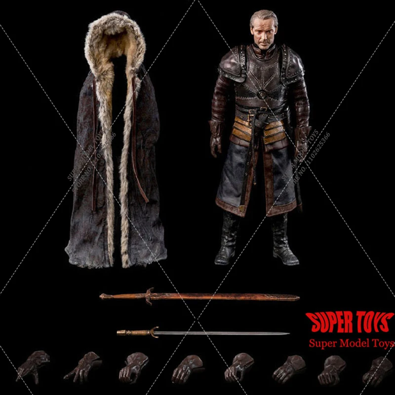 Original Threezero 3Z0141 1/6 Collectible Jorah Mormont Exiled Knight Model Full Set 12'' Action Figure Body Toys for Fans