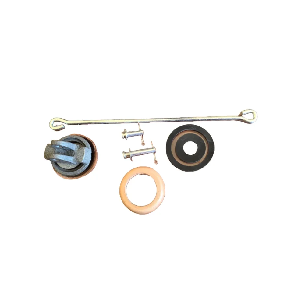 Cast Iron Replacement Piston for Type 75 Hand Pumps with Leather Sleeve Seal and Zinc Plated Rod for Extended Pump Service Life