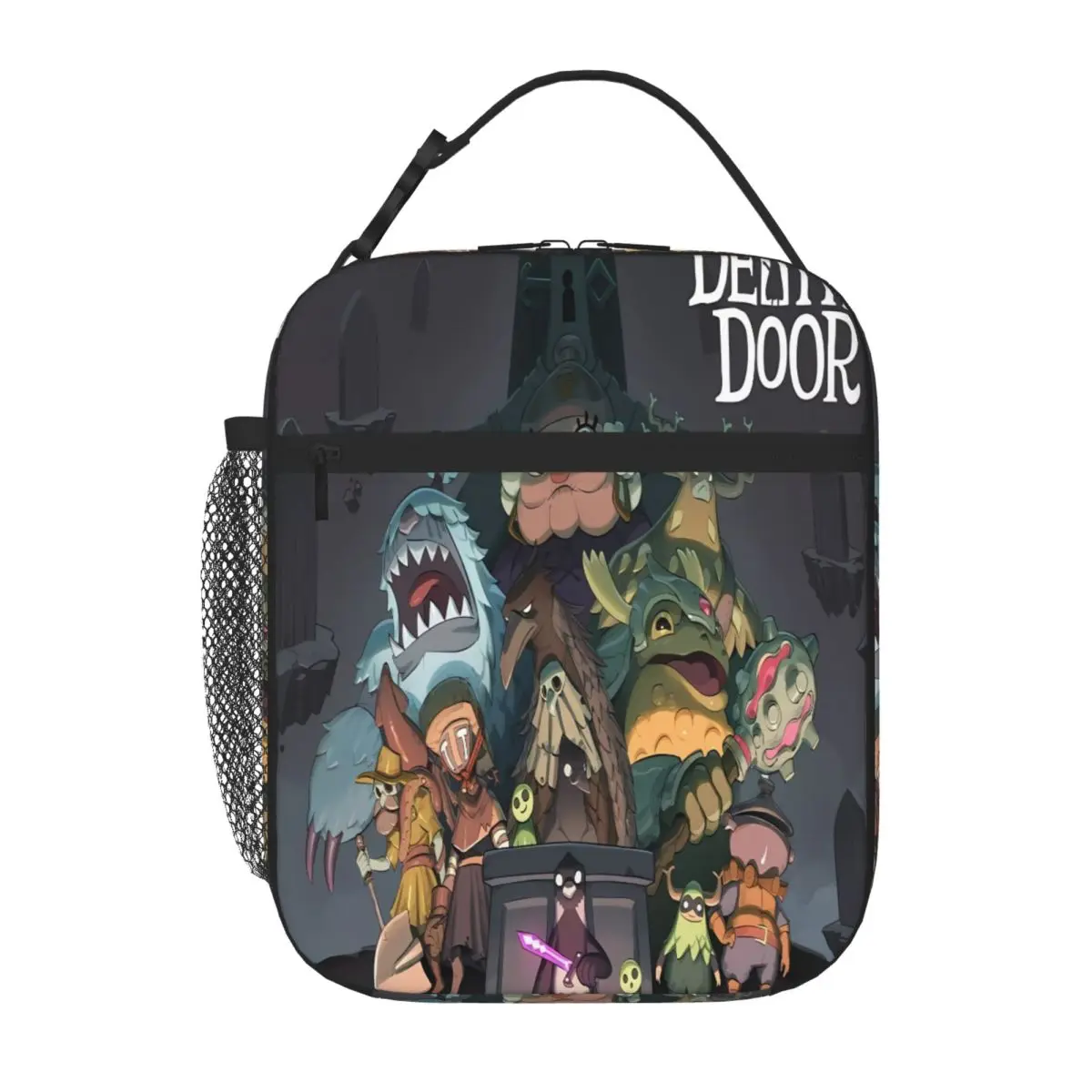 Bestselling Death Door Cover Neoprene Texture Portable Lunch Bag Family Outing Insulated Tote