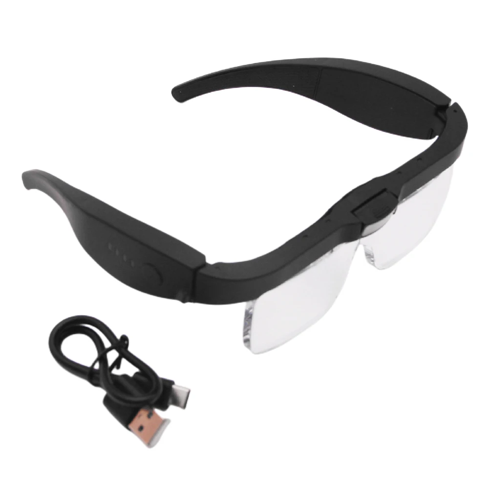 Magnifying Glasses Magnifier 150D 200D 300D 2.5X 4.0X USB Rechargeable With LED Light For Reading Jewelers Watchmaker Repair