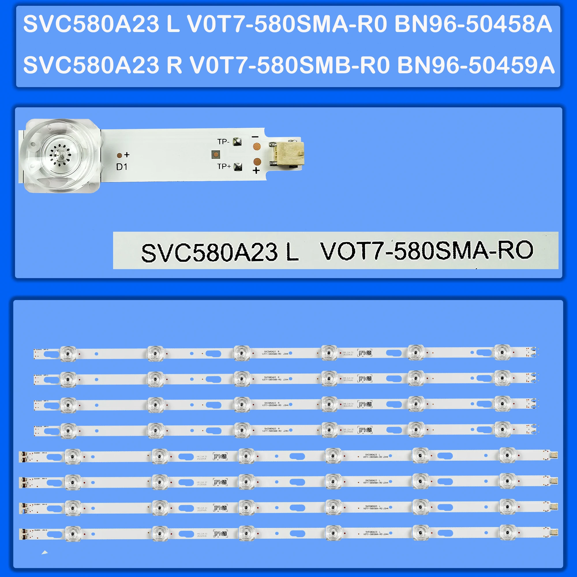 

LED Backlight strip For UN58TU7100 UN58TU8000 UN58TU7050 UE58TU7110 UE58TU7160 UN58TU7700 UE58TU7000 UN58TU7000G UE58TU7570
