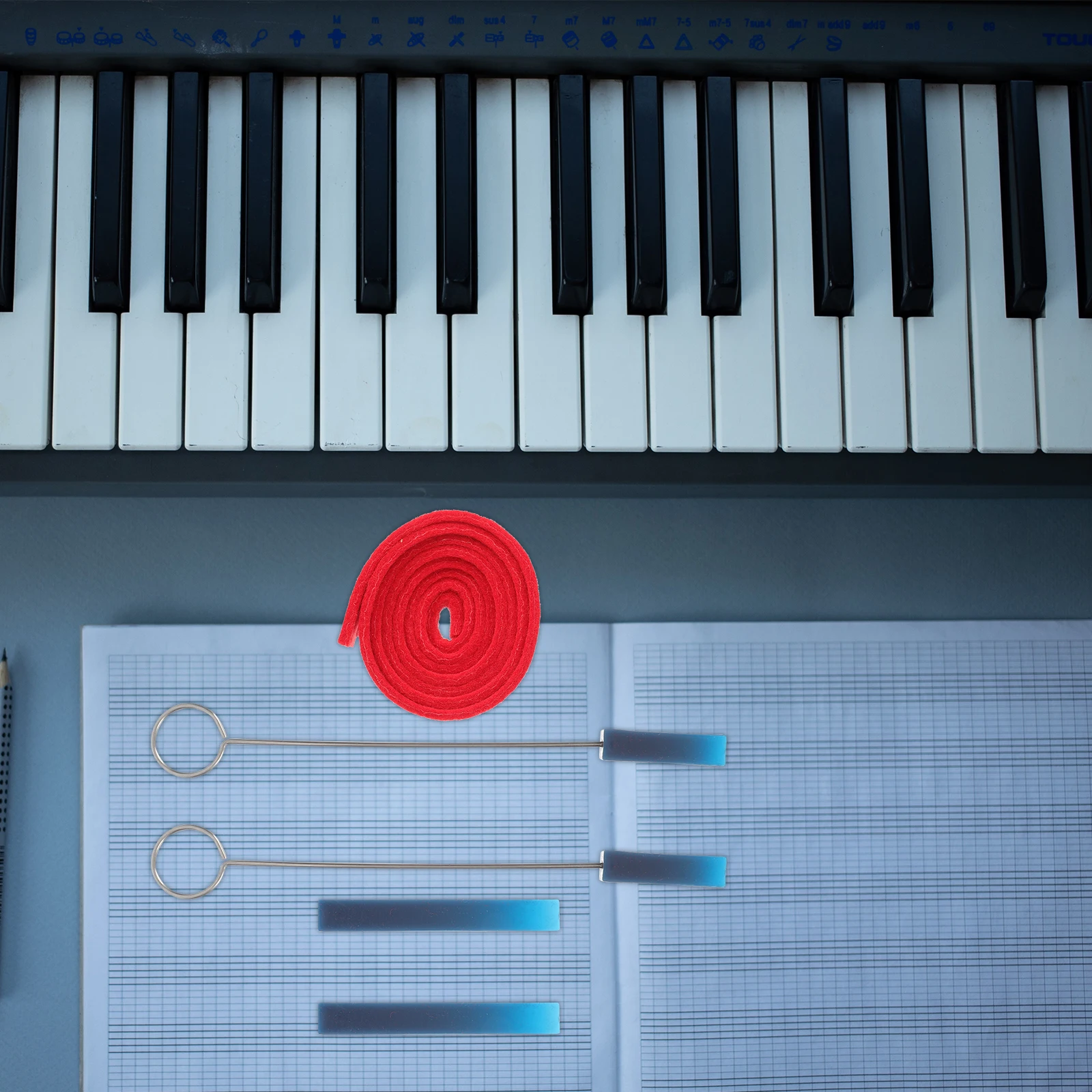 

Piano Tuning Stick Repairing Mutes Tuner Tool Kit Wrench Accessories Rubber Professional Tools