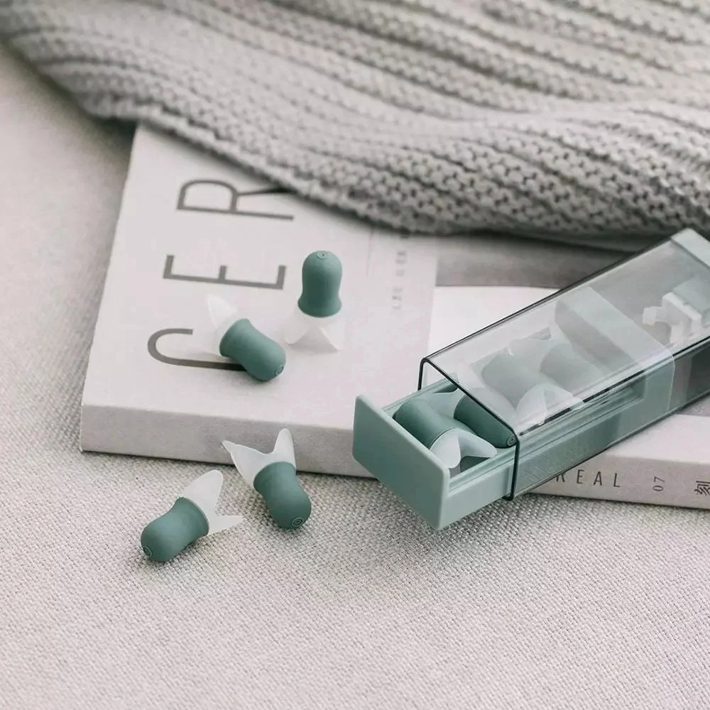 L72A-Soft Silicone Soundproof Earplugs For Sleep Noise Reduction Reusable Ears Plugs