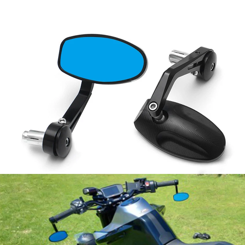 

2Pcs Motorcycle Cruiser Chopper ATV Aluminum 7/8'' 22mm Bar End Side Rear View Mirror For BMW Ducati Aprilia Victory Accessories
