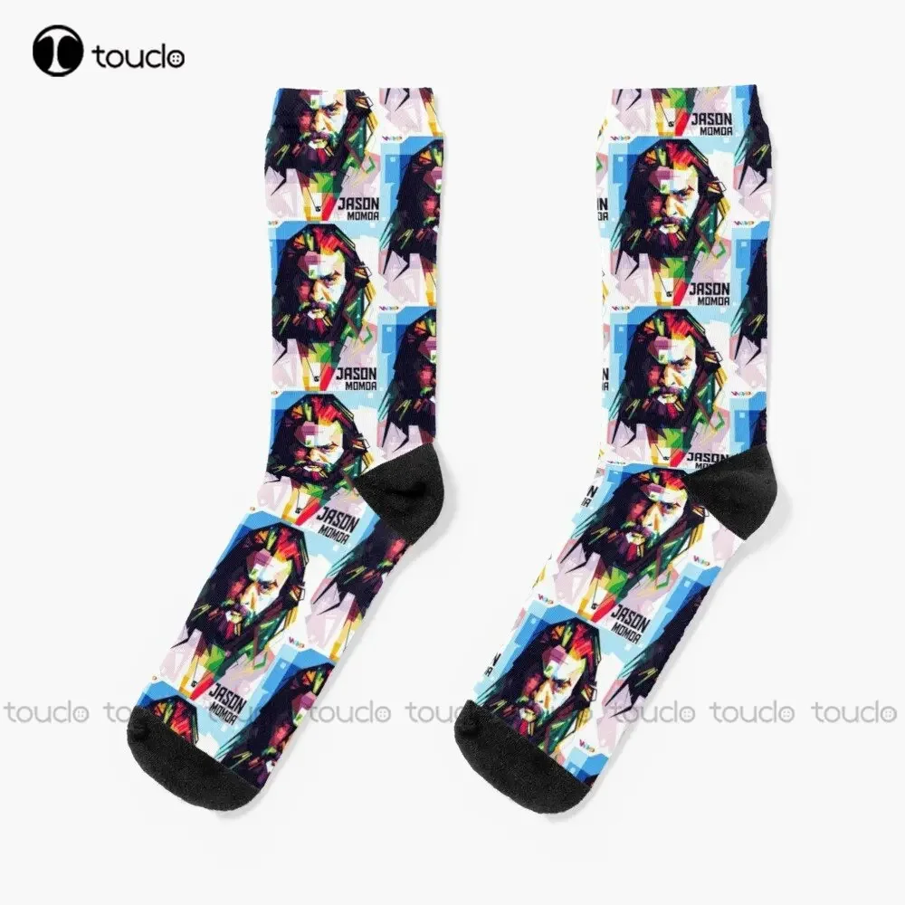 Jaeson Momoa Lovers Fans Socks Warm Socks High Quality Cute Elegant Lovely Kawaii Cartoon Sweet Cotton Sock Custom Gift Colorful