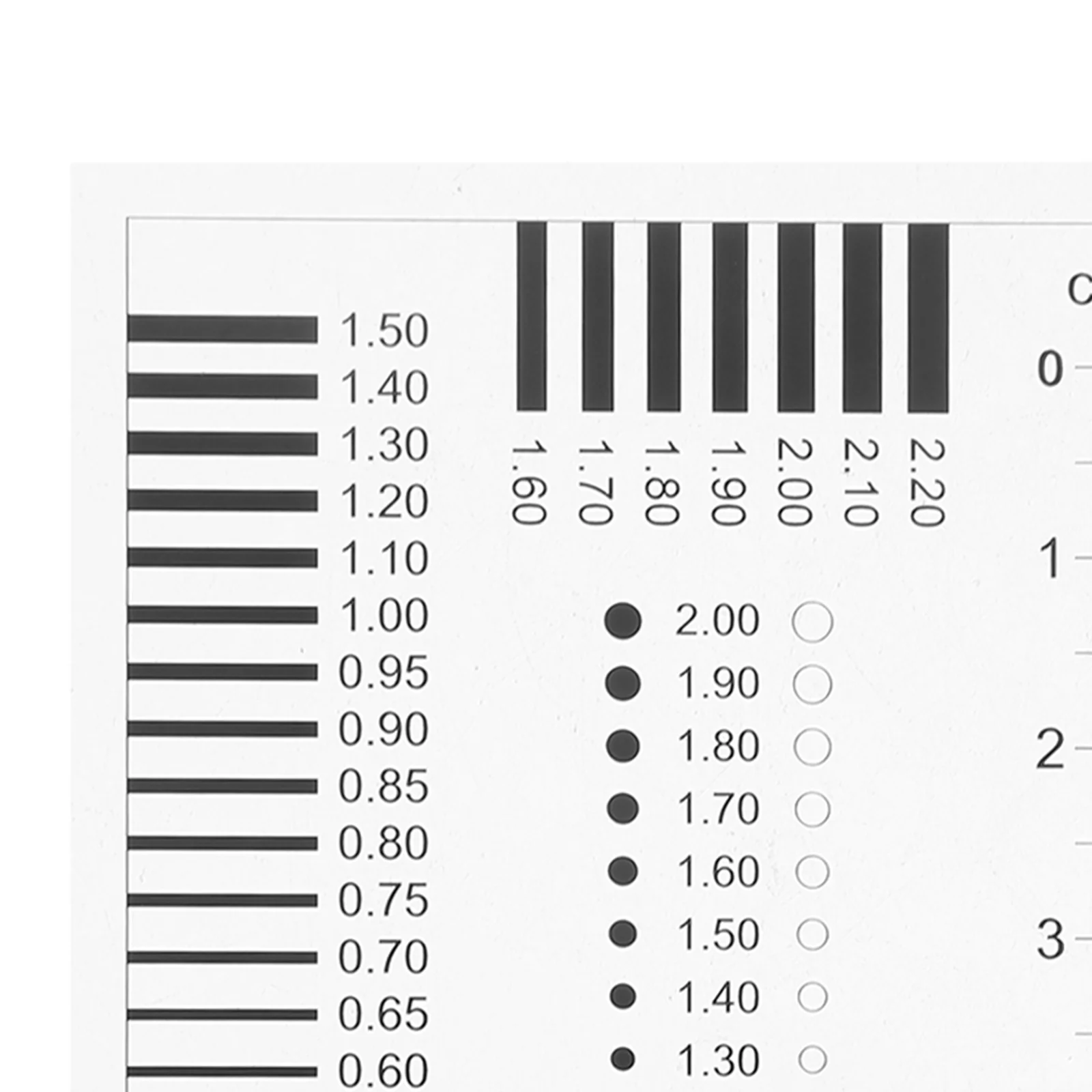 

3pcs Film Gauge Ruler High Precision Surface Defect Inspection Tool For Crack Scratch Spot Measurement Gap Analysis