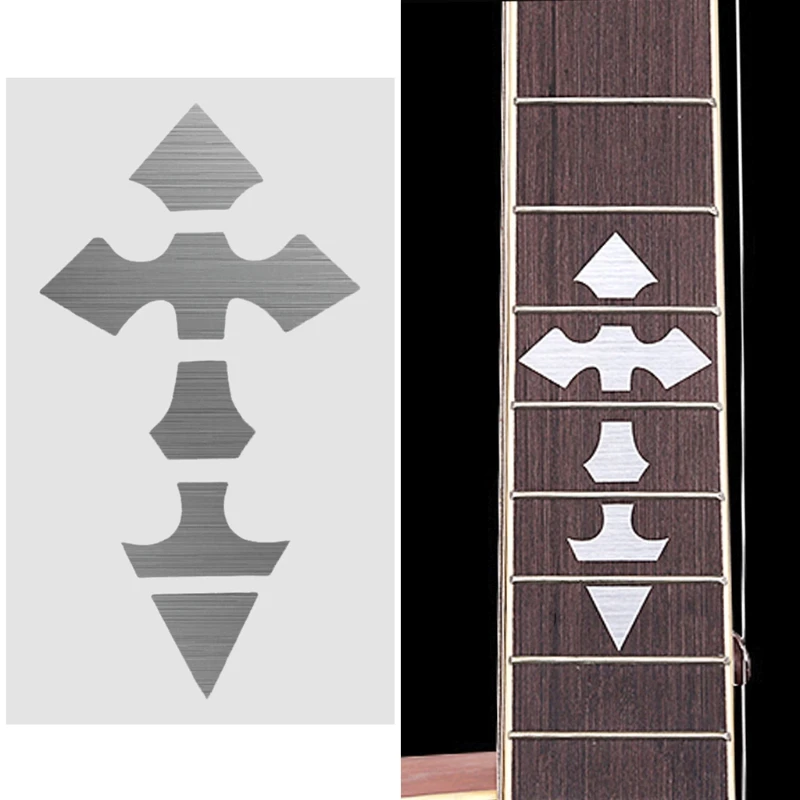 for Cross Inlay Decals Fretboard Sticker For Electric Acoustic Guitar Accessorie