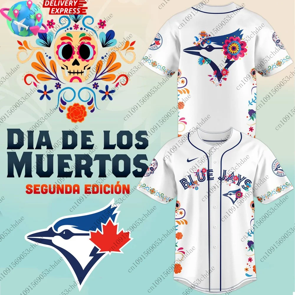 Men's Toronto Blue Jays Día De Los Muertos 2024 Baseball Jersey Youth Kids Breathable Quick-dry Outdoor Baseball Uniform