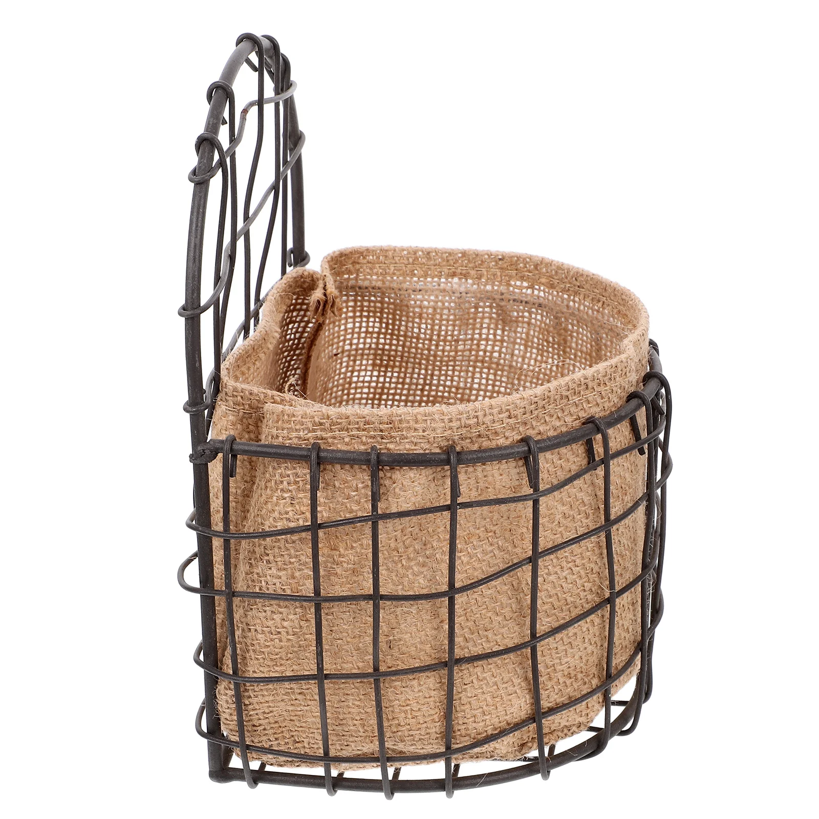 

Wall Hanging Flower Basket Vintage Iron Wire Kitchen Fruit Storage Planter Mount Garden Balcony Plant Holder Organizer