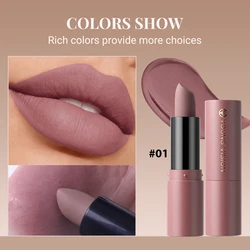 12-Color Matte Lipstick , Non-Fading, Non-Stick Cup Long-Lasting Velvet Finish, Smooth Matte Lip Color Waterproof Smudge-proof