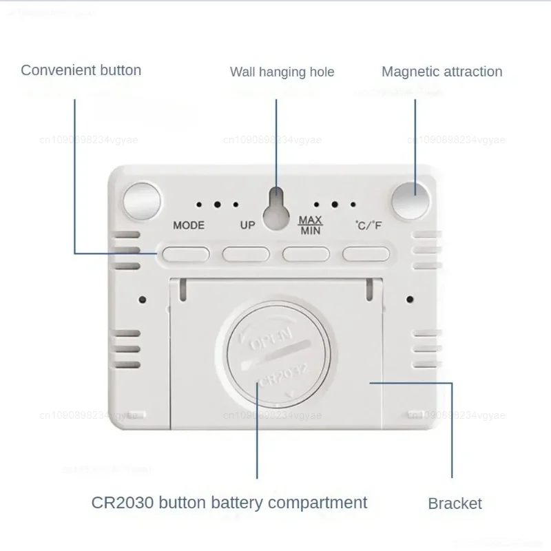Xiaomi มัลติฟังก์ชั่นเครื่องวัดอุณหภูมิเครื่องวัดความชื้นอัตโนมัติอิเล็กทรอนิกส์อุณหภูมิความชื้นนาฬิกาหน้าจอ LCD นาฬิกาบางเฉียบ