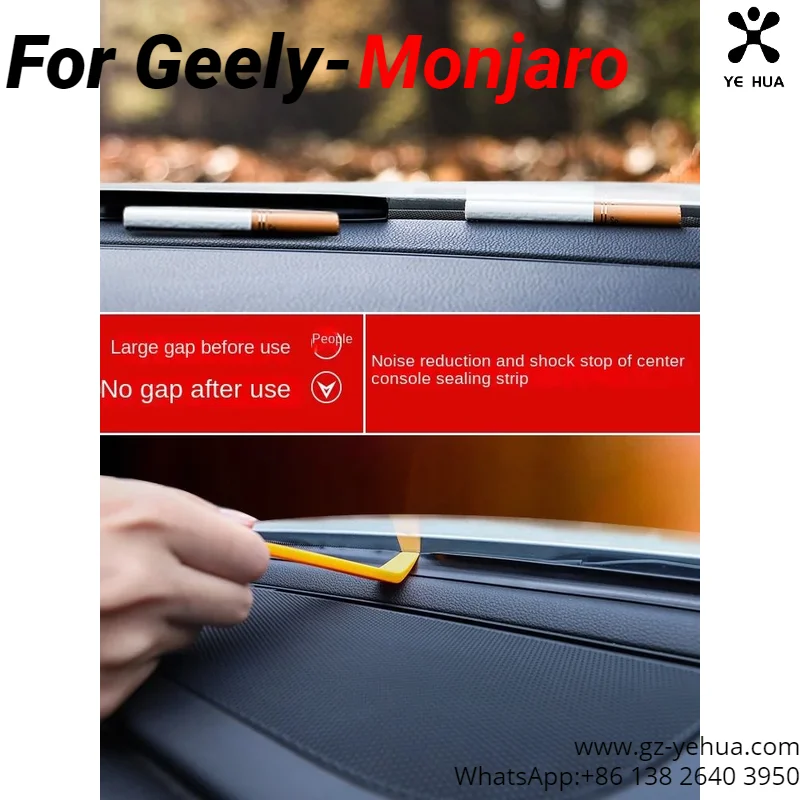 For GEELY Monjaro Manjaro Xingyue L KX11 Binyue C00L Coolray Boyue L Atlas Car Center Console Sealing Strip