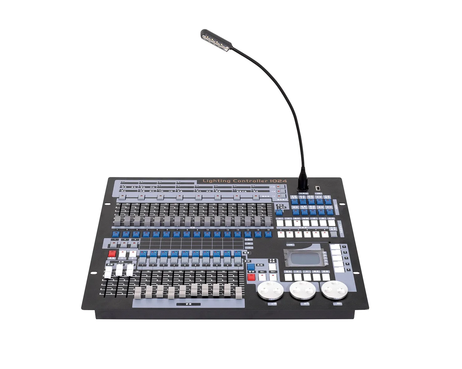 DMX512 Controller 1024 Channel Light Controller Fog Stage Lighting Console Mixer Board for Party DJ Wedding Lights Show Club