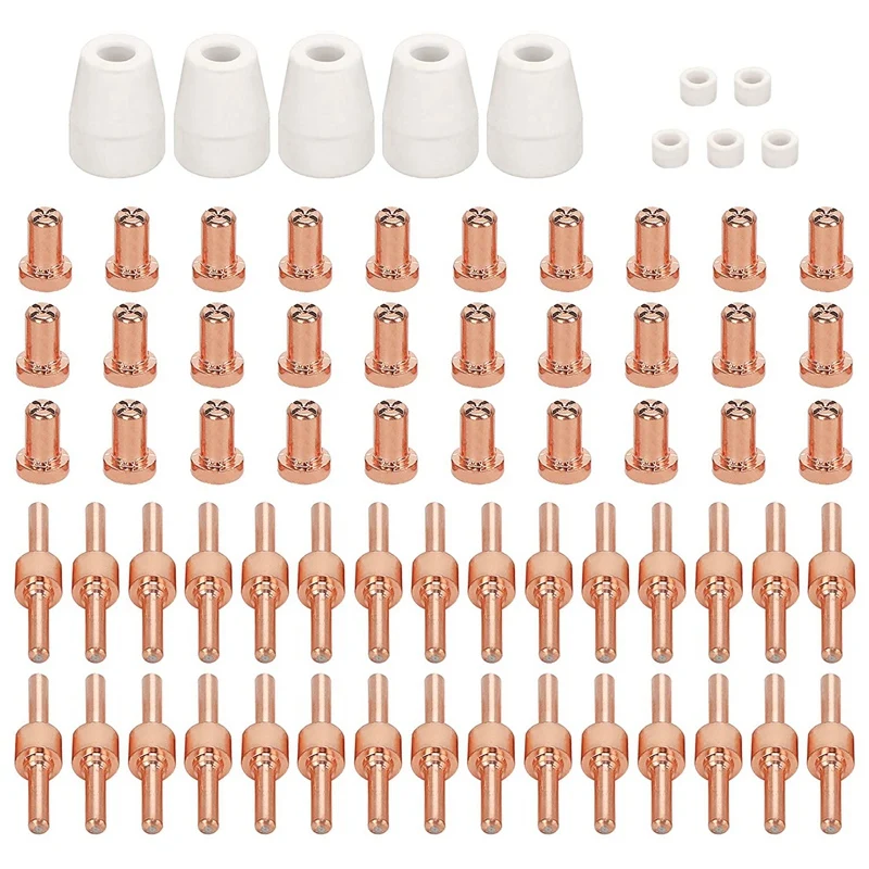 PORK-70Pcs Plasma Cutting Consumables For Cutting Torch PT31 Plasma Cutter Cutting Torch Consumables