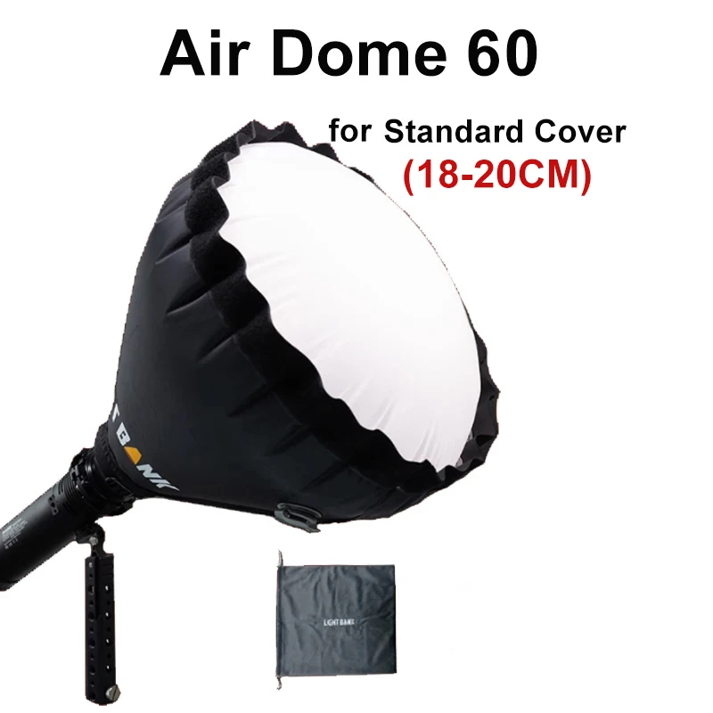 

Flynoodle AIR DOME 60, надувной мягкий фонарь, софтбокс для стандартной крышки 18-20 см