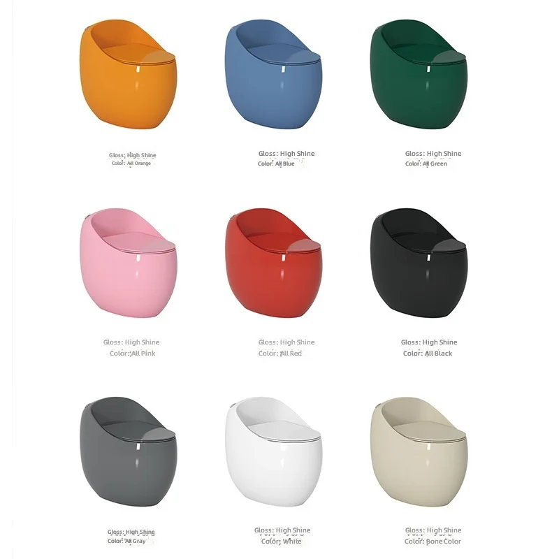 Siphonic Toilet, Silent Anti-Odor Large Anti-Clog Bathroom Fixture, Home Hotel Use