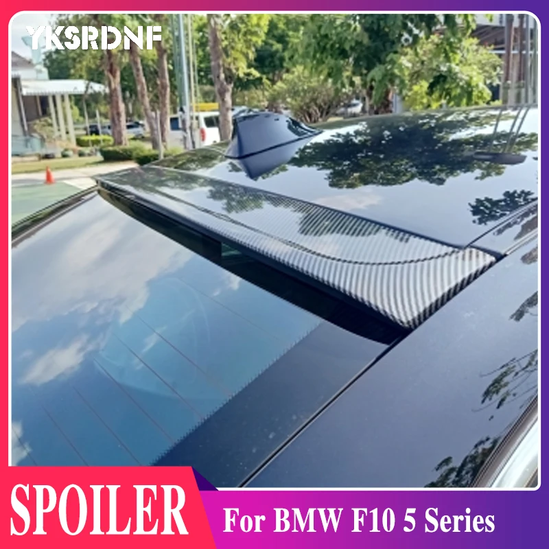 For BMW F10 5 Series 528I 535I 550I ABS Plastic Unpainted Color Rear Roof Spoiler Wing Trunk Lip Boot Cover Car Styling