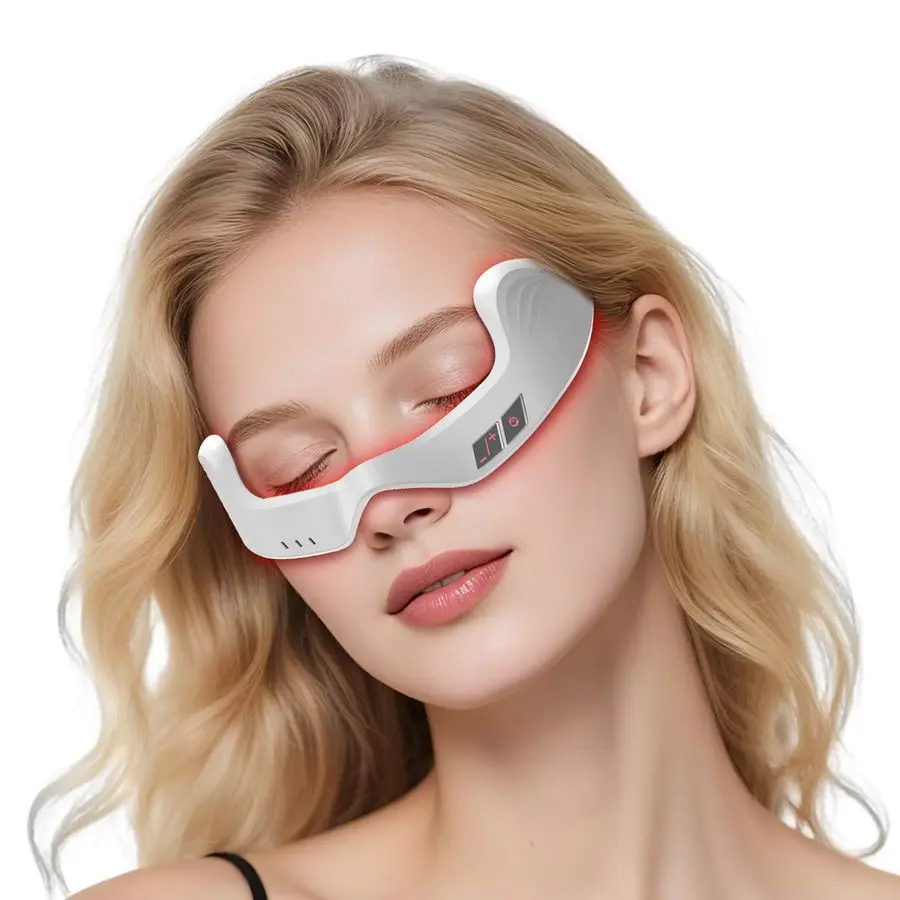 

Light Therapy Eye Massager with Microcurrent 3D Contour Design for Dark Circles, Puffiness, Eye Bags amp Wrinkles Under Eye Trea
