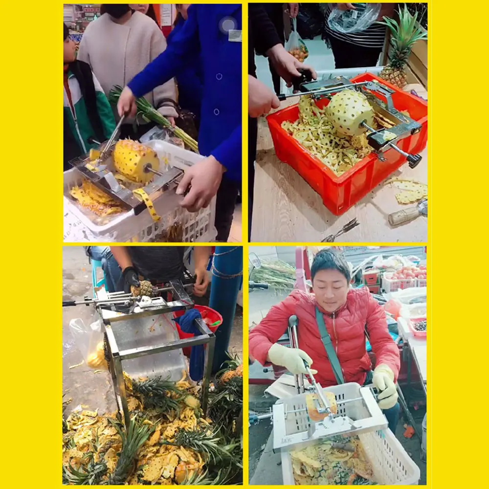 

Ручная машина для очистки ананасов, машина для очистки ананасов, костюм, специальный нож из нержавеющей стали