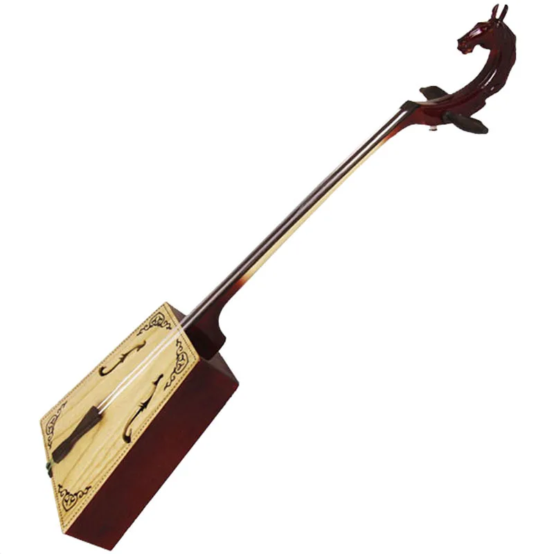 

Beginner Professional Practice Mahogany Morin Khuur with Black Sandalwood Fingerboard Tung Panel Morin Khuur