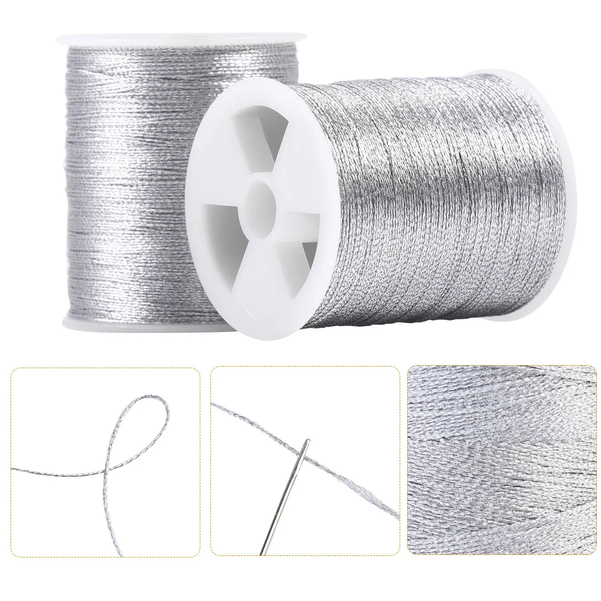4 Rolls Cotton Wax Thread Multi Embroidery Cross Thread For Computer Embroidery Stitch Craft DIY Projects Sewing Materials