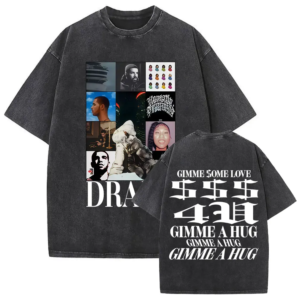 

Washed Vintage Rapper Drake Album Graphic T-shirt Partynextdoor Some Sexy Songs 4 U SSS4U T Shirts Men Hip Hop Retro T-shirts