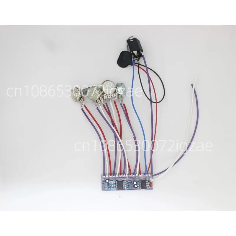 DIY Bass Bass Guitar Retrofit Upgrade with Built-in Three-piece Front Stage Circuit Analysis RB400 Preamp EQ