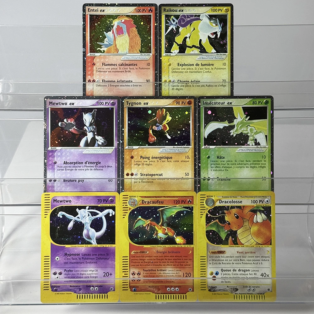 PKM French PTCG Expedition Team Magma vs Team Aqua+Ruby & Sapphire Foil Galaxy Game Cards DIY Hitmonchan ex Charizard Scyther ex