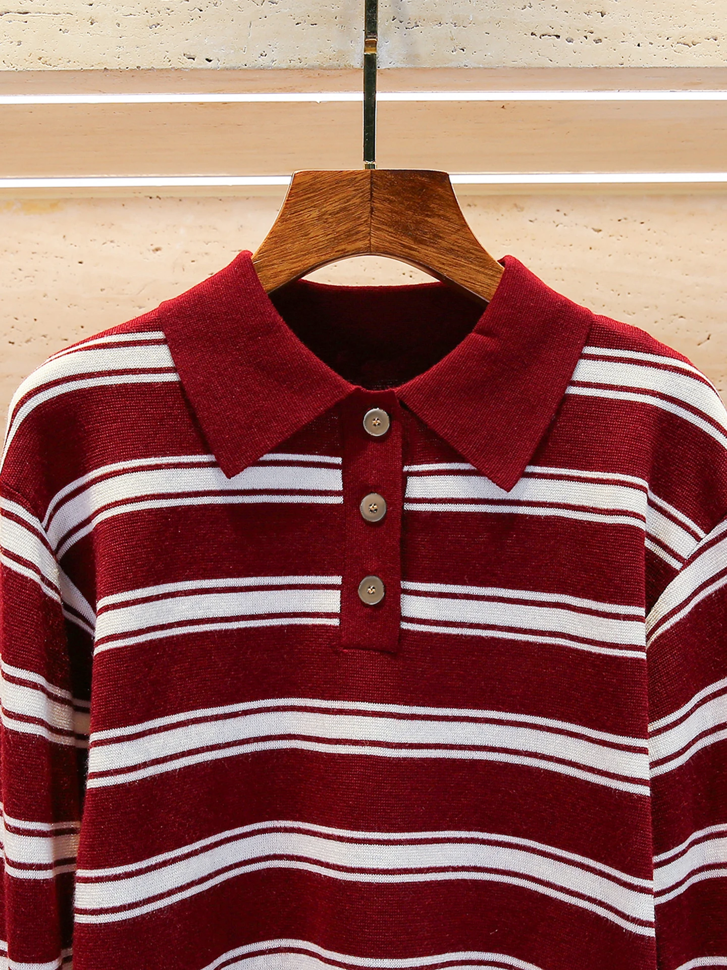 

S Home South Oil High End Women's Casual Ne Striped Knitwear Top Versatile Autumn New Sle Commute Simple Sle
