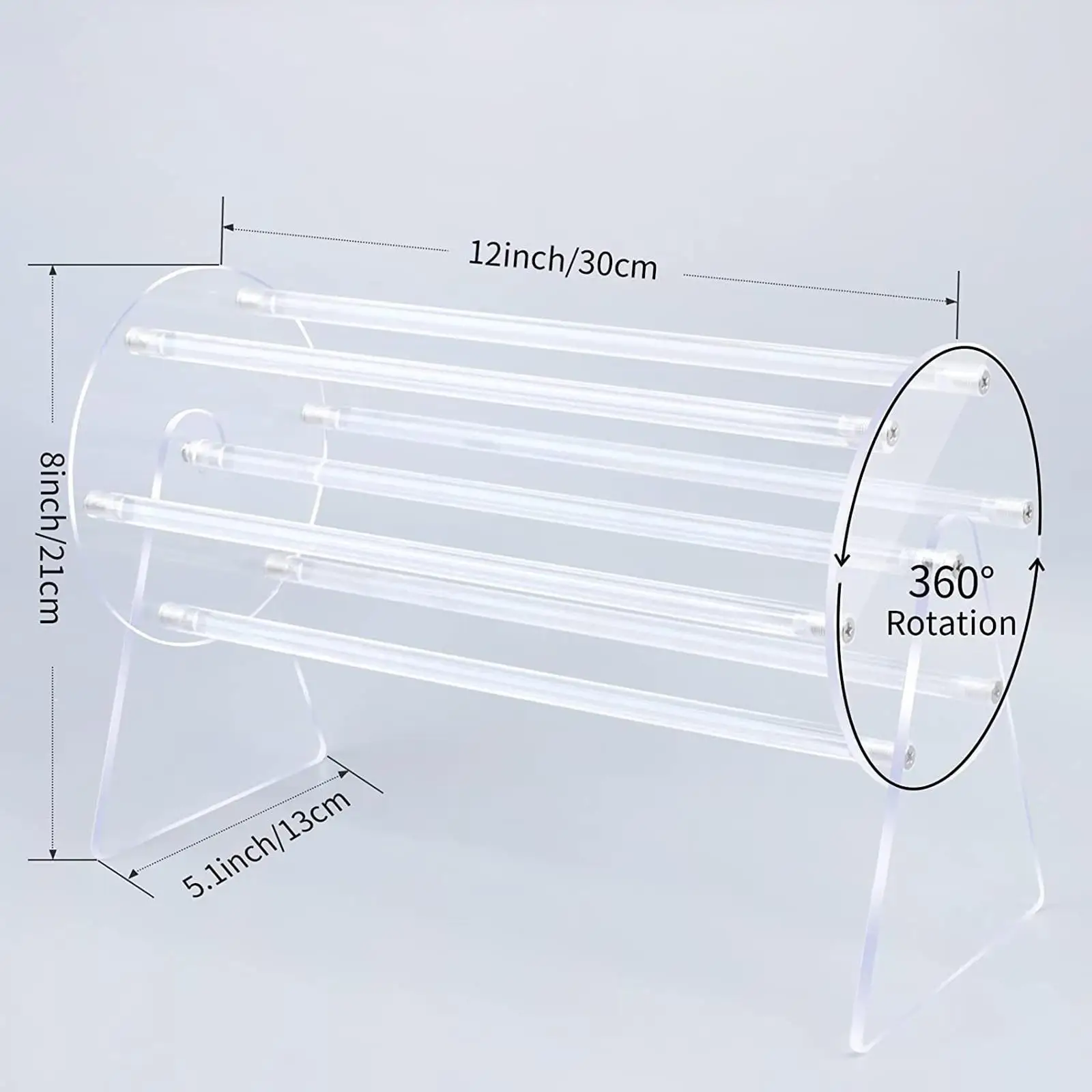 Hair Clip Storage Rack Transparent Hair Hoop Organizer for Bracelet Bangles