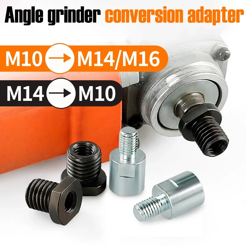 1PC Angle Grinder Thread Conversion Adapter M10/14/16 Nut Connecting Rod Internal to External Thread Power Tool DIY Accessories