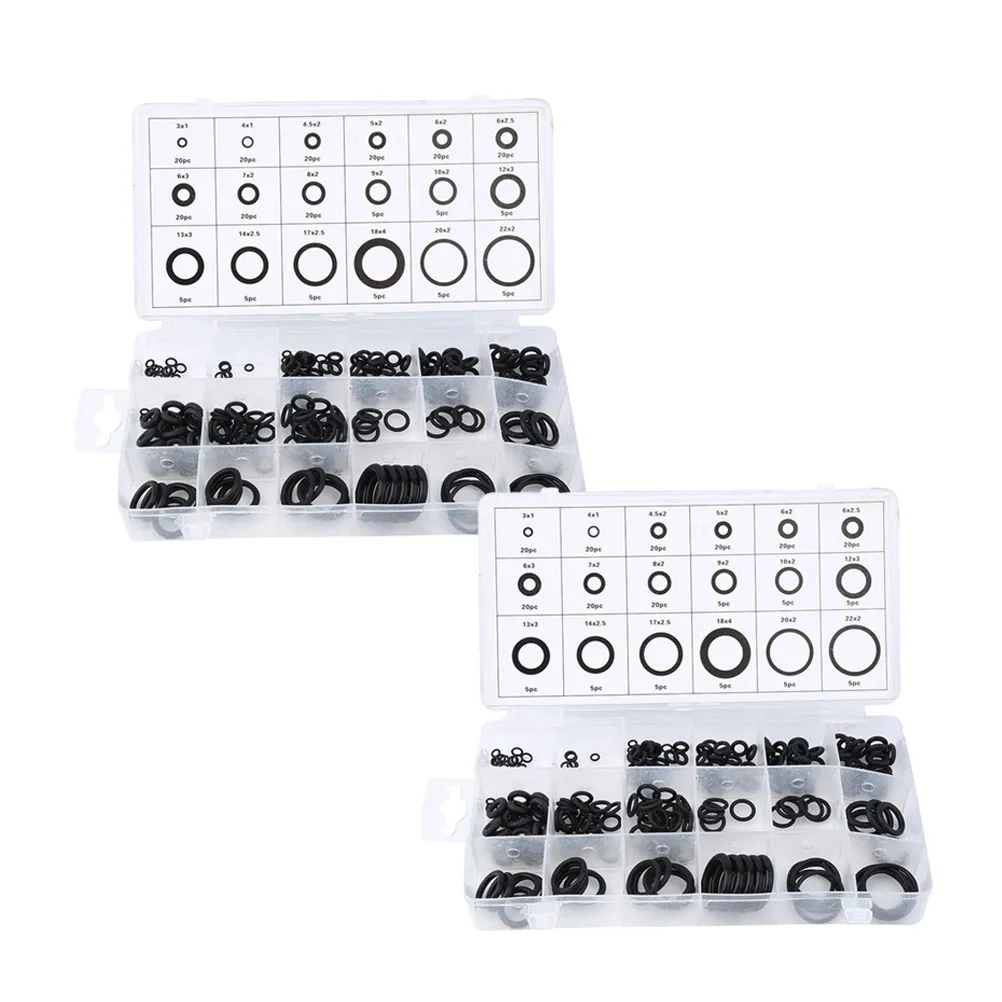Rubber Gasket Set Assorted Sizes Rubber Grommets for Wire Cable Automotive Boat Rv Repair Organized Re-Sealable Case