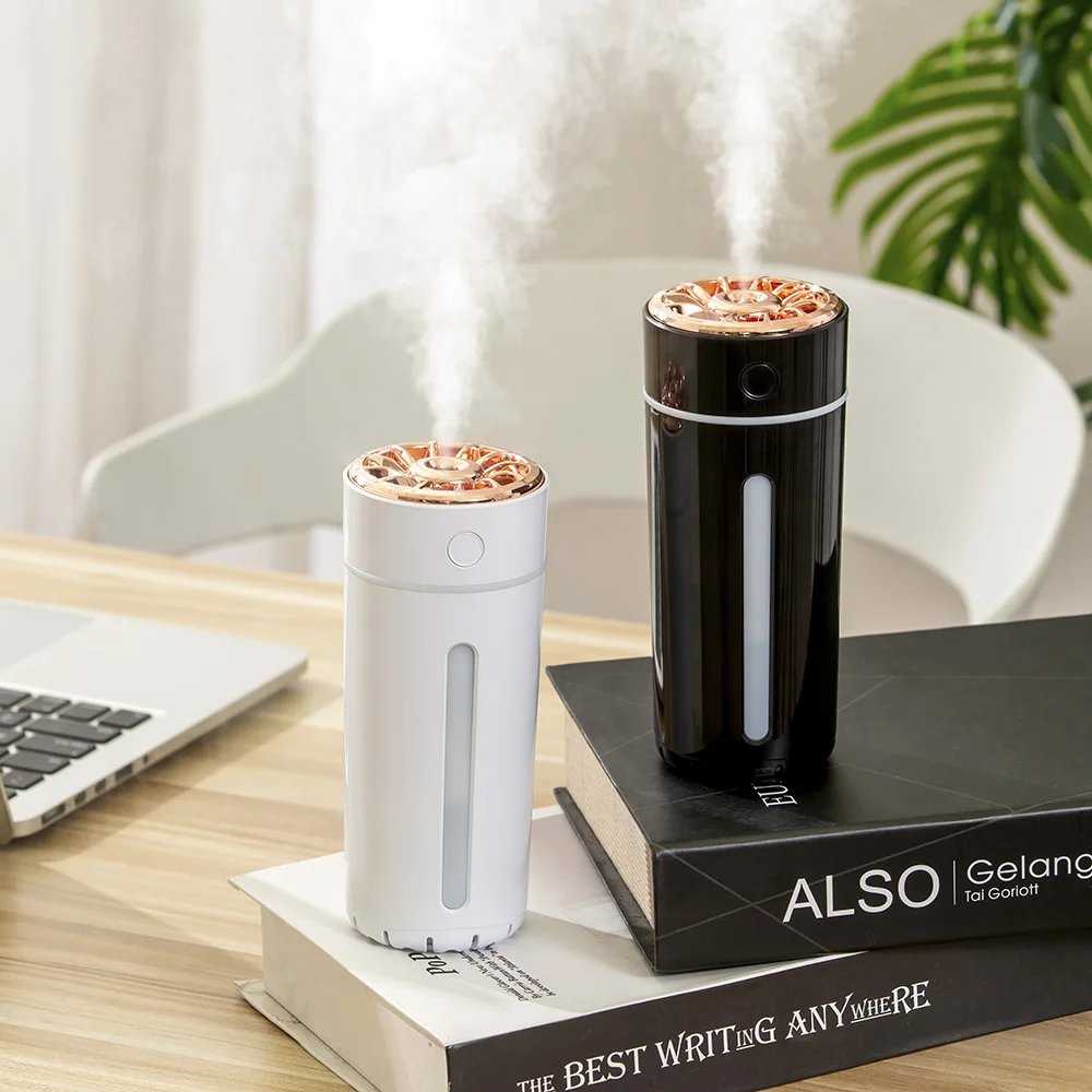 

Portable Black Car Air Diffuser Flame Humidifier Smart Perfume Diffuser Mini Freshener for Car Home RV Use Electric Power Source