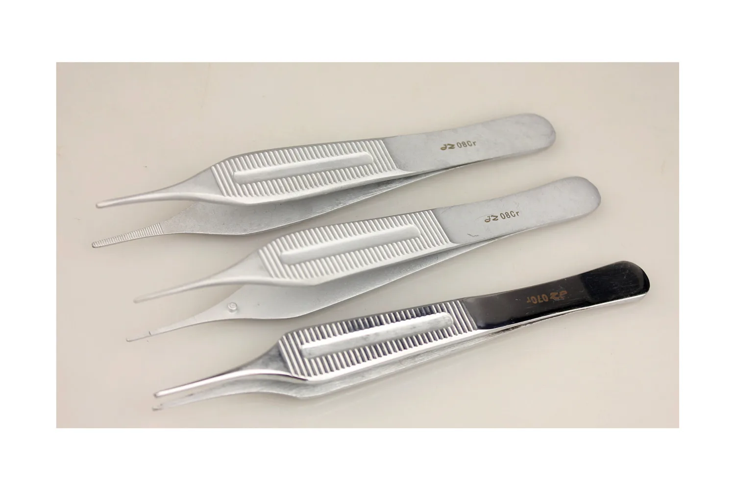 JZ Ophthalmology Microscopy Instrument Double Eyelid Stainless Steel Edison Tweezer Skin suture Fat forceps Straight hook teeth