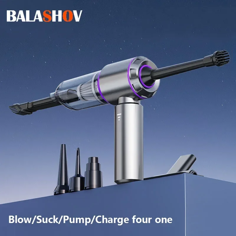 Portable Cordless Handheld Vacuum Cleaner 13000Pa Car Vacuum With Brushless Motor, 4 In 1 For Keyboard, Home, Pet And Car
