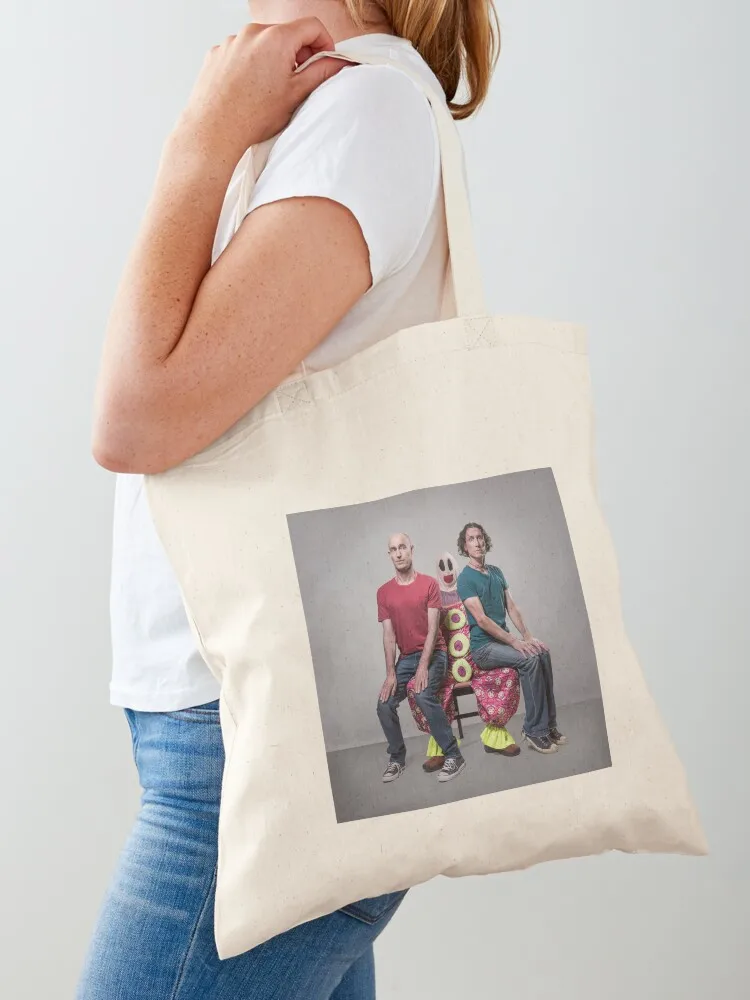 

The Umbilical Brothers Sitting Photo Tote Bag Shopper bag tote bags men supermarket folding bag free delivery bags