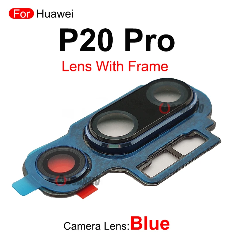 1Pcs Back Camera Lens With Frame With Adhesive Repair For Huawei P20 Lite Pro P20Pro eplacement Parts