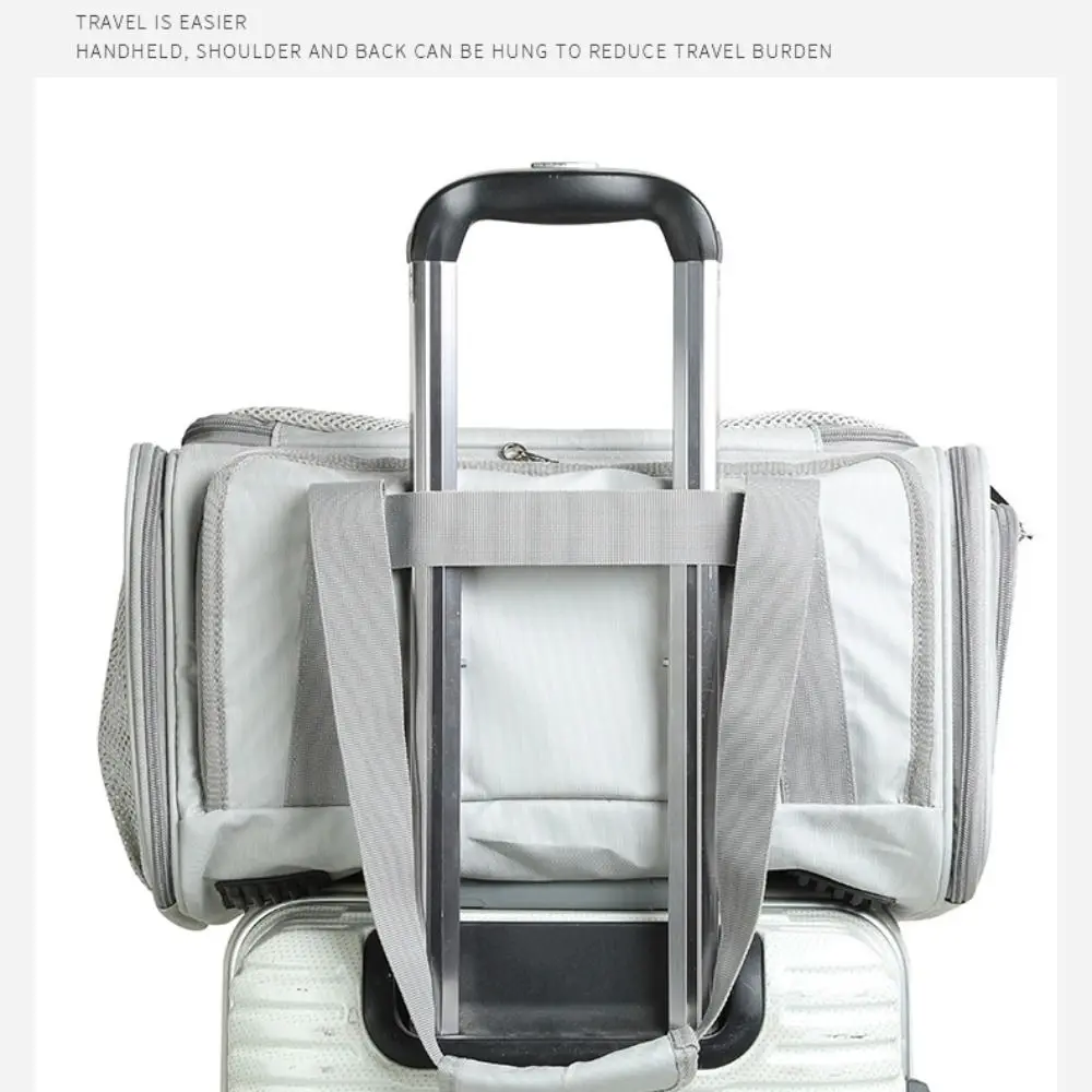 

Прочная холщовая сумка-переноска для животных, дышащая, складная, с большой вместимостью, портативная сумка для кошек