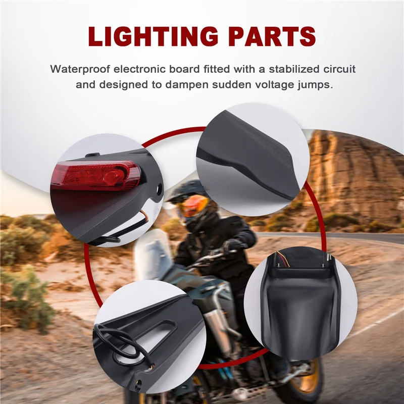 

Светодиодный задний фонарь для мотоцикла и задний стоп-сигнал для эндуро, задний фонарь для CR EXC WRF 250 400 426 450