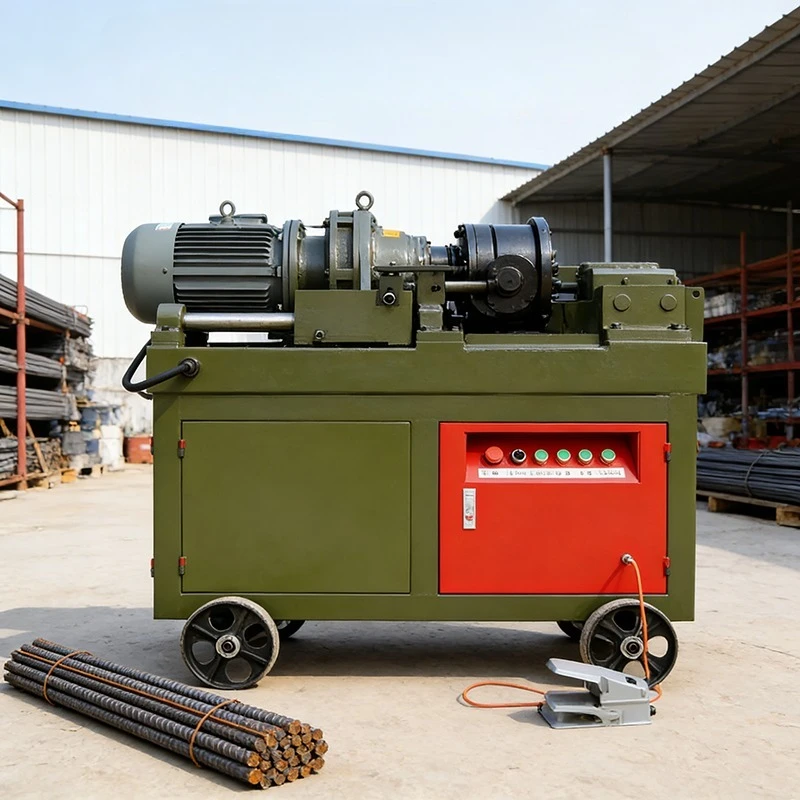 Portable Style Rebar Threading Machine For Small Construction Site Automatic Steel Rod Threader For Flexible Operation