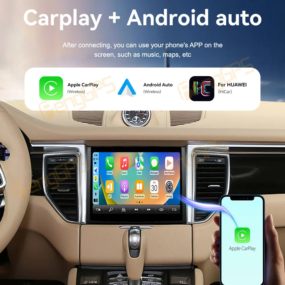 8.4 بوصة أندرويد 13 راديو السيارة CarPlay لبورشه ماكان 2014-2017 شاشة تعمل باللمس مشغل وسائط متعددة نظام تحديد المواقع والملاحة رئيس وحدة DSP BT